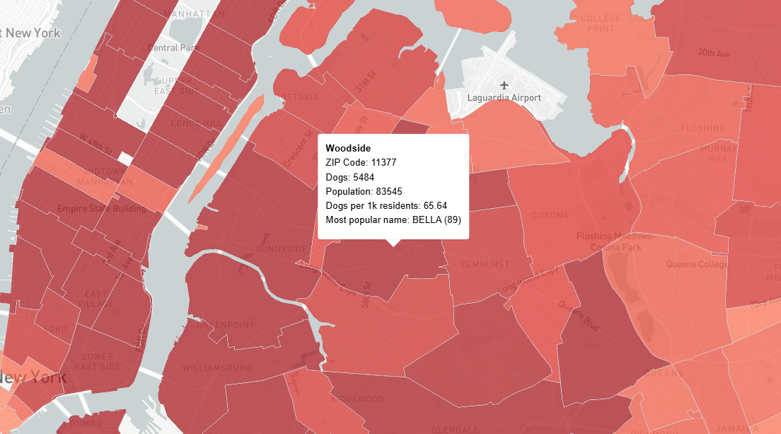 Dog Data by Neighborhood